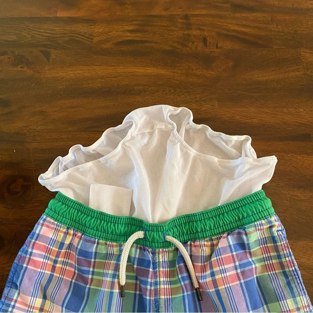 Ralph Lauren Traveler Plaid Swim Trunk